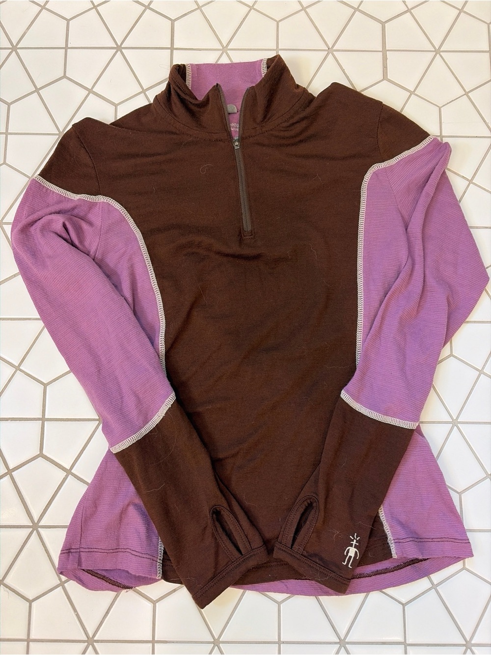 Smartwool 100% Merino Wool 150 Shirt Womens M 1/4 Zip Long Sleeve Base Layer Top